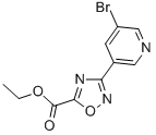 3-(5-BROMO-PYRIDIN-3-YL)-[1,2,4]OXADIAZOLE-5-CARBOXYLIC ACID ETHYL ESTER CAS#: 850375-34-7