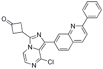 3-(8-chloro-1-(2-phenylquinolin-7-yl)iMidazo[1,5-a]pyrazin-3-yl)cyclobutanone CAS#: 867165-62-6