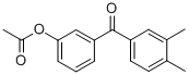 3-ACETOXY-3',4'-DIMETHYLBENZOPHENONE CAS#: 890099-17-9