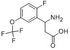 3-AMINO-3-(2-FLUORO-5-TRIFLUOROMETHOXY-PHENYL)-PROPIONIC ACID CAS#: 887583-98-4