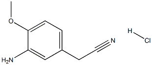 (3-AMino-4-Methoxy-phenyl)-acetonitrile hydrochloride CAS#: 857544-25-3