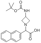 (3-BOC-AMINO-AZETIDIN-1-YL)-NAPHTHALEN-2-YL-ACETIC ACID CAS#: 885275-34-3