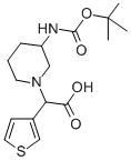 (3-BOC-AMINO-PIPERIDIN-1-YL)-THIOPHEN-3-YL-ACETIC ACID CAS#: 885275-61-6