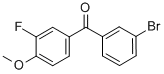 3-BROMO-3'-FLUORO-4'-METHOXYBENZOPHENONE CAS#: 844879-54-5