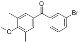 3-BROMO-3',5'-DIMETHYL-4'-METHOXYBENZOPHENONE CAS#: 844879-47-6
