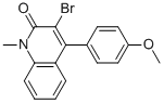 3-BROMO-4-(4-METHOXY-PHENYL)-1-METHYL-1H-QUINOLIN-2-ONE CAS#: 853192-45-7