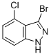 3-BROMO-4-CHLORO(1H)INDAZOLE CAS#: 885521-40-4