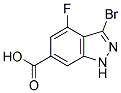 3-BROMO-4-FLUORO-6-INDAZOLECARBOXYLIC ACID CAS#: 885521-65-3