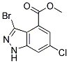 3-BROMO-6-CHLORO-4-INDAZOLE CARBOXYLIC ACID METHYL ESTER CAS#: 885522-96-3
