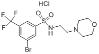 3-BROMO-N-(2-MORPHOLIN-4-YL-ETHYL)-5-TRIFLUOROMETHYL-BENZENESULFONAMIDE HYDROCHLORIDE CAS#: 850411-19-7