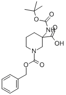 3-Boc-Amino-1-Cbz-piperidine-3-carboxylic acid CAS#: 885270-31-5