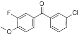 3-CHLORO-3'-FLUORO-4'-METHOXYBENZOPHENONE CAS#: 844885-00-3