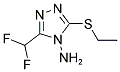 3-DIFLUOROMETHYL-5-ETHYLSULFANYL-[1,2,4]TRIAZOL-4-YLAMINE CAS#: 832737-84-5