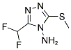 3-DIFLUOROMETHYL-5-METHYLSULFANYL-[1,2,4]TRIAZOL-4-YLAMINE CAS#: 869942-09-6