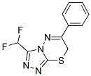 3-DIFLUOROMETHYL-6-PHENYL-7H-[1,2,4]TRIAZOLO[3,4-B][1,3,4]THIADIAZINE CAS#: 832739-49-8