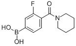 3-FLUORO-4-(PIPERIDINE-1-CARBONYL)BENZENEBORONIC ACID CAS#: 874289-10-8