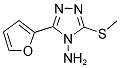 3-FURAN-2-YL-5-METHYLSULFANYL-[1,2,4]TRIAZOL-4-YLAMINE CAS#: 881041-00-5