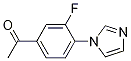 3'-Fluoro-4'-(1H-imidazol-1-yl)acetophenone CAS#: 870838-82-7