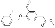 [3-Formyl-4-(2-iodobenzyloxy)phenyl]acetic acid methyl ester CAS#: 875050-49-0