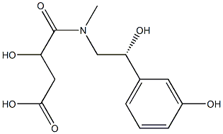 3-Hydroxy-4-[[(2R)-2-hydroxy-2-(3-hydroxyphenyl)ethyl]MethylaMino]-4-oxo-butanoic Acid CAS#: 830346-80-0