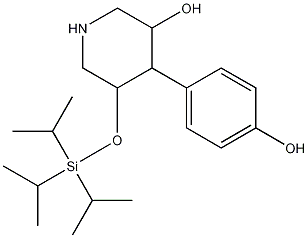3-Hydroxy-4-(4-hydroxy-phenyl)-5-triisopropylsilanyloxy-piperidine CAS#: 873945-31-4