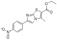 3-METHYL-6-(4-NITROPHENYL)IMIDAZO[2,1-B]THIAZOLE-2-CARBOXYLIC ACID ETHYL ESTER CAS#: 860260-68-0
