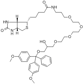 3-((N-BIOTINYL-3-AMINOPROPOXY(ETHOXY)ETHOXY)ETHOXY)-1-O-(DIMETHOXYTRITYL)PROPANE-1,2-DIOL CAS#: 869354-57-4