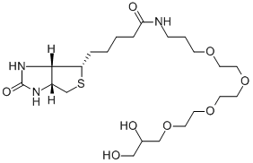 3-((N-BIOTINYL-3-AMINOPROPOXY(ETHOXY)ETHOXY)ETHOXY)-PROPANE-1,2-DIOL CAS#: 869354-59-6