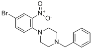 3-NITRO-4-(4-BENZYL-1-PIPERAZINO)BROMOBENZENE CAS#: 883522-59-6