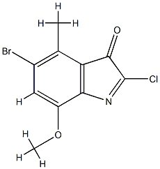 3-Pseudoindolone, 5-bromo-2-chloro-7-methoxy-4-methyl- (3CI) CAS#: 856069-76-6