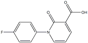 3-Pyridinecarboxylic acid, 1-(4-fluorophenyl)-1,2-dihydro-2-oxo- CAS#: 868171-67-9