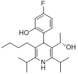 3-Pyridinemethanol, 5-butyl-4-(4-fluoro-2-hydroxyphenyl)-a-methyl-2,6-bis(1-methylethyl)-, (aS)- CAS#: 880343-36-2