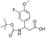 3-TERT-BUTOXYCARBONYLAMINO-3-(3-FLUORO-4-METHOXY-PHENYL)-PROPIONIC ACID CAS#: 886506-21-4