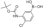 3-(TERT-BUTOXYCARBONYLAMINO)-4-CHLOROPHENYLBORONIC ACID CAS#: 871329-57-6