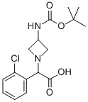 (3-TERT-BUTOXYCARBONYLAMINO-AZETIDIN-1-YL)-(2-CHLORO-PHENYL)-ACETIC ACID CAS#: 887592-80-5