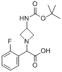 (3-TERT-BUTOXYCARBONYLAMINO-AZETIDIN-1-YL)-(2-FLUORO-PHENYL)-ACETIC ACID CAS#: 887594-64-1