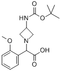 (3-TERT-BUTOXYCARBONYLAMINO-AZETIDIN-1-YL)-(2-METHOXY-PHENYL)-ACETIC ACID CAS#: 887594-52-7