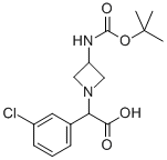 (3-TERT-BUTOXYCARBONYLAMINO-AZETIDIN-1-YL)-(3-CHLORO-PHENYL)-ACETIC ACID CAS#: 887594-72-1