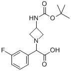 (3-TERT-BUTOXYCARBONYLAMINO-AZETIDIN-1-YL)-(3-FLUORO-PHENYL)-ACETIC ACID CAS#: 887594-61-8