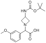 (3-TERT-BUTOXYCARBONYLAMINO-AZETIDIN-1-YL)-(3-METHOXY-PHENYL)-ACETIC ACID CAS#: 887594-48-1