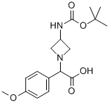 (3-TERT-BUTOXYCARBONYLAMINO-AZETIDIN-1-YL)-(4-METHOXY-PHENYL)-ACETIC ACID CAS#: 887594-44-7