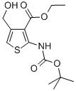 3-THIOPHENECARBOXYLIC ACID, 2-[[(1,1-DIMETHYLETHOXY)CARBONYL]AMINO]-4-(HYDROXYMETHYL)-, ETHYL ESTER CAS#: 844502-65-4