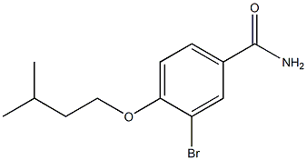 3-bromo-4-(3-methylbutoxy)benzamide CAS#: 882595-77-9