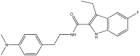 3-ethyl-5-fluoro-1H-indole-2-carboxylic acid [2-(4-dimethylamino-phenyl)-ethyl]-amide CAS#: 868273-09-0