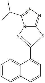 3-isopropyl-6-(1-naphthyl)[1,2,4]triazolo[3,4-b][1,3,4]thiadiazole CAS#: 876890-01-6