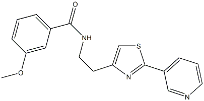 3-methoxy-N-(2-(2-(pyridin-3-yl)thiazol-4-yl)ethyl)benzamide CAS#: 863513-41-1