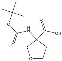 3-{[(tert-butoxy)carbonyl]amino}oxolane-3-carboxylic acid CAS#: 869785-31-9