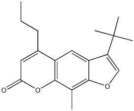 3-tert-butyl-9-methyl-5-propylfuro[3,2-g]chromen-7-one CAS#: 858760-92-6