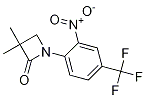 3,3-Dimethyl-1-[2-nitro-4-(trifluoromethyl)phenyl]azetidin-2-one CAS#: 861881-16-5