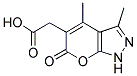 (3,4-DIMETHYL-6-OXO-1,6-DIHYDRO-PYRANO[2,3-C]-PYRAZOL-5-YL)-ACETIC ACID CAS#: 879025-21-5